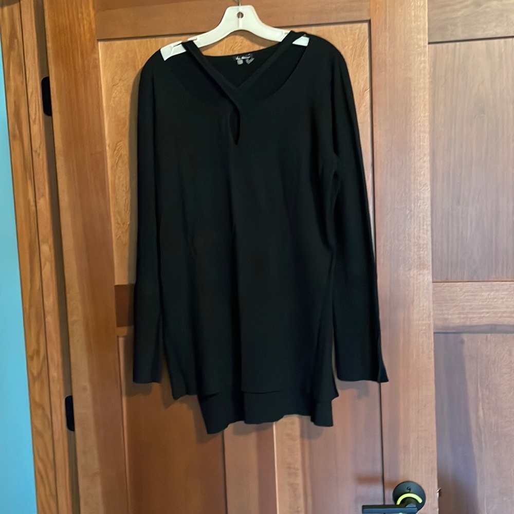 Black criss cross sweater